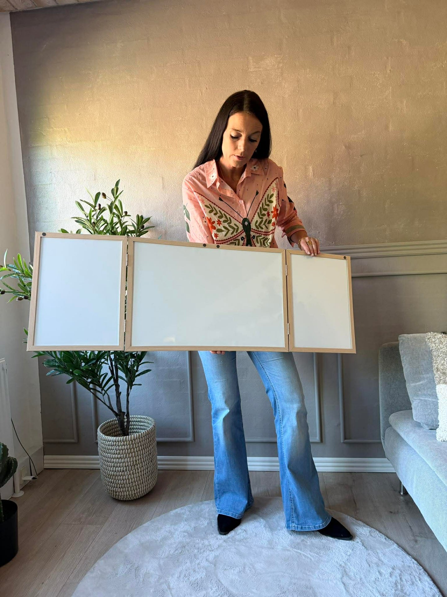 Faltbares Whiteboard und Pinnwand