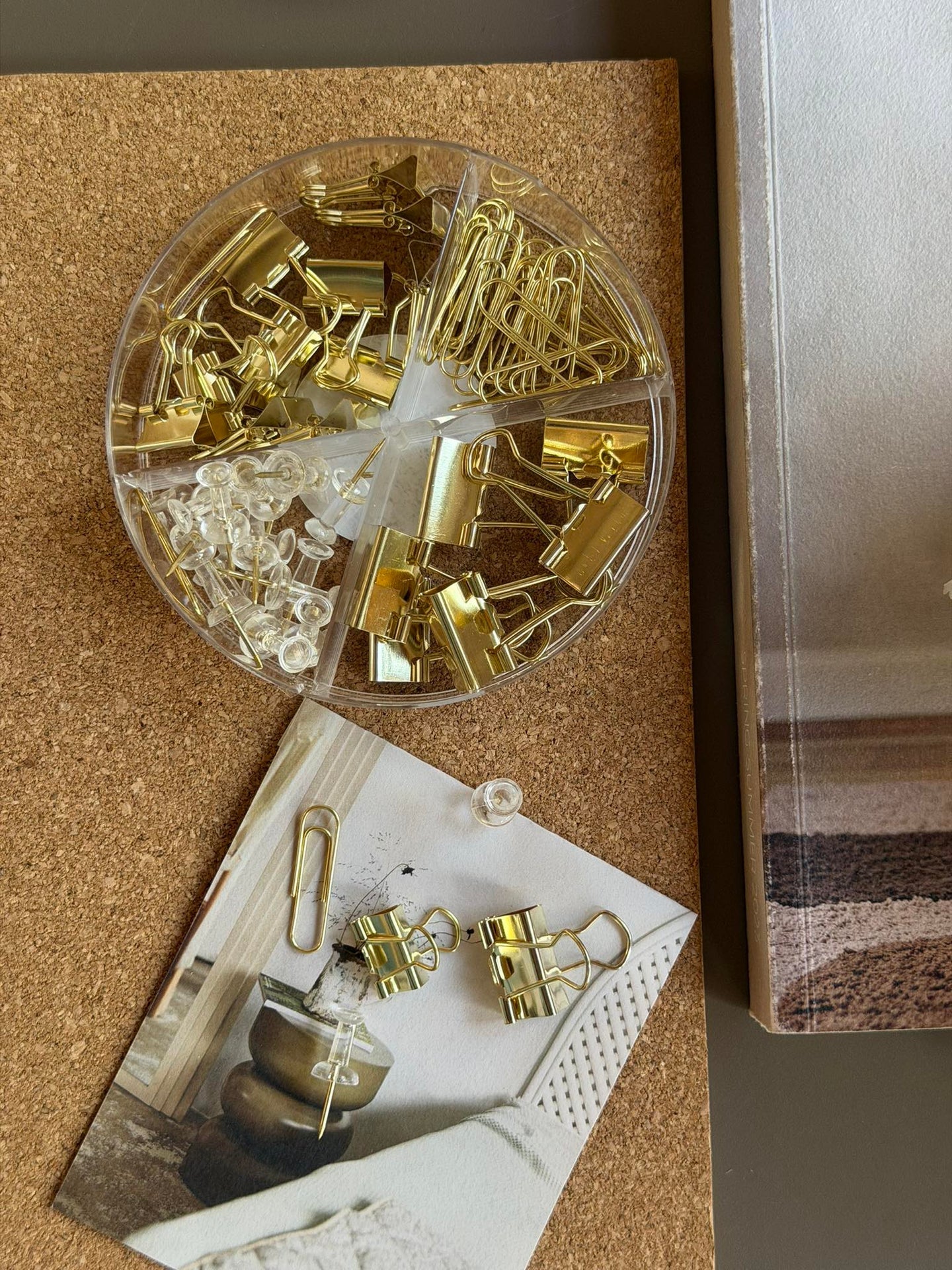 Büro-Set Gold