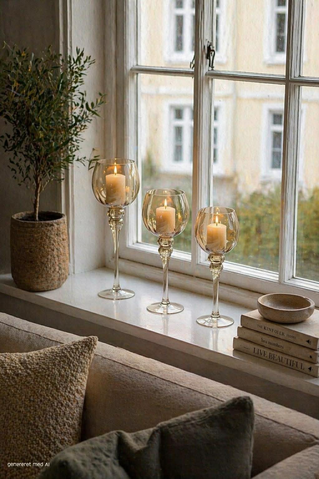 Kerzenhalter Amber - Set mit 3 Stück