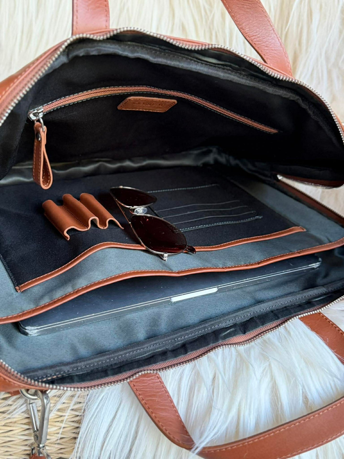 Laptoptasche - LUND New Cognac