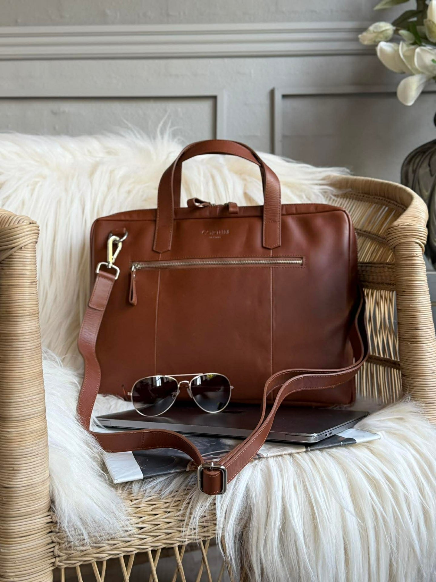 Laptoptasche - LUND New Cognac