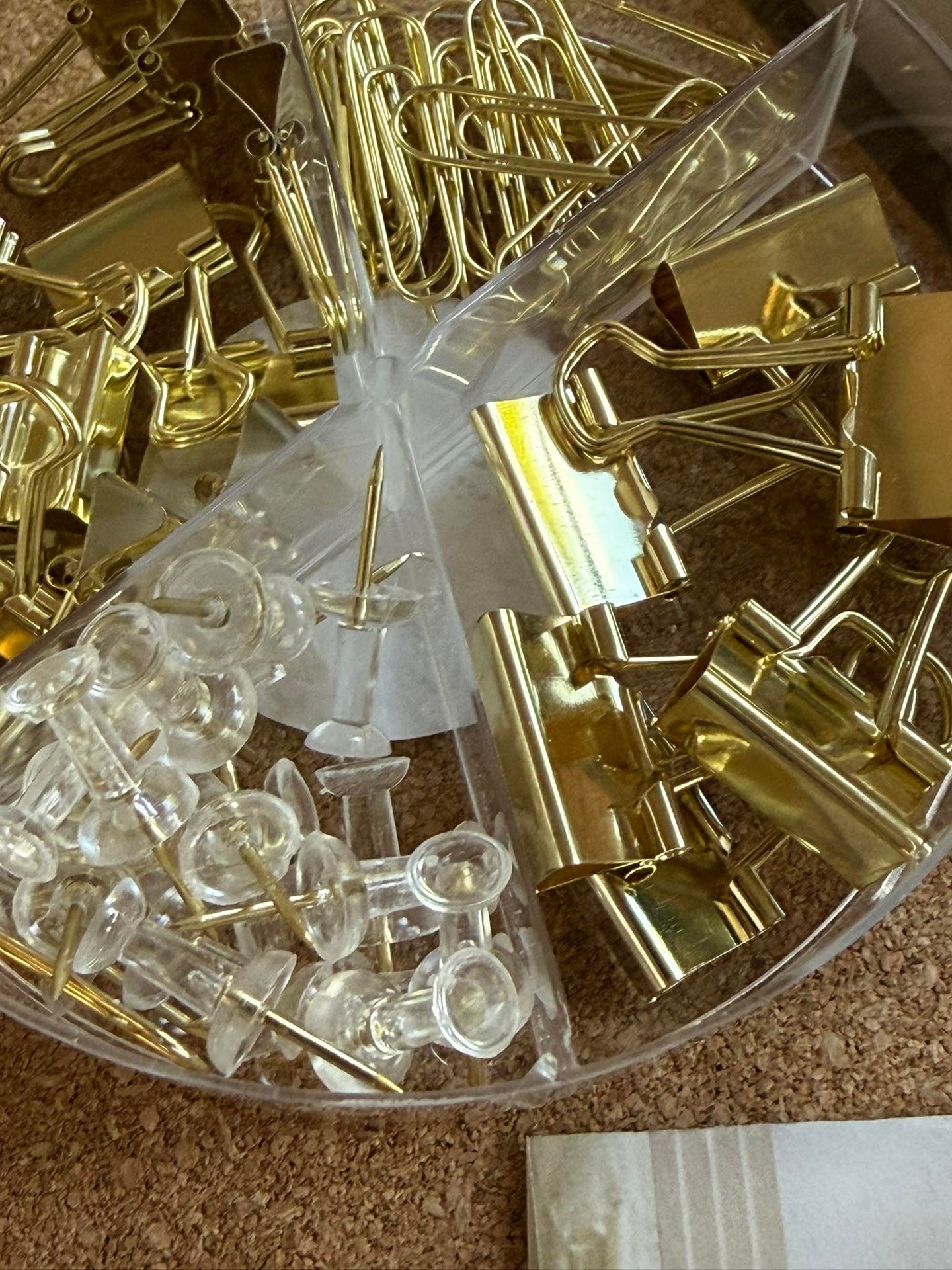 Büro-Set Gold