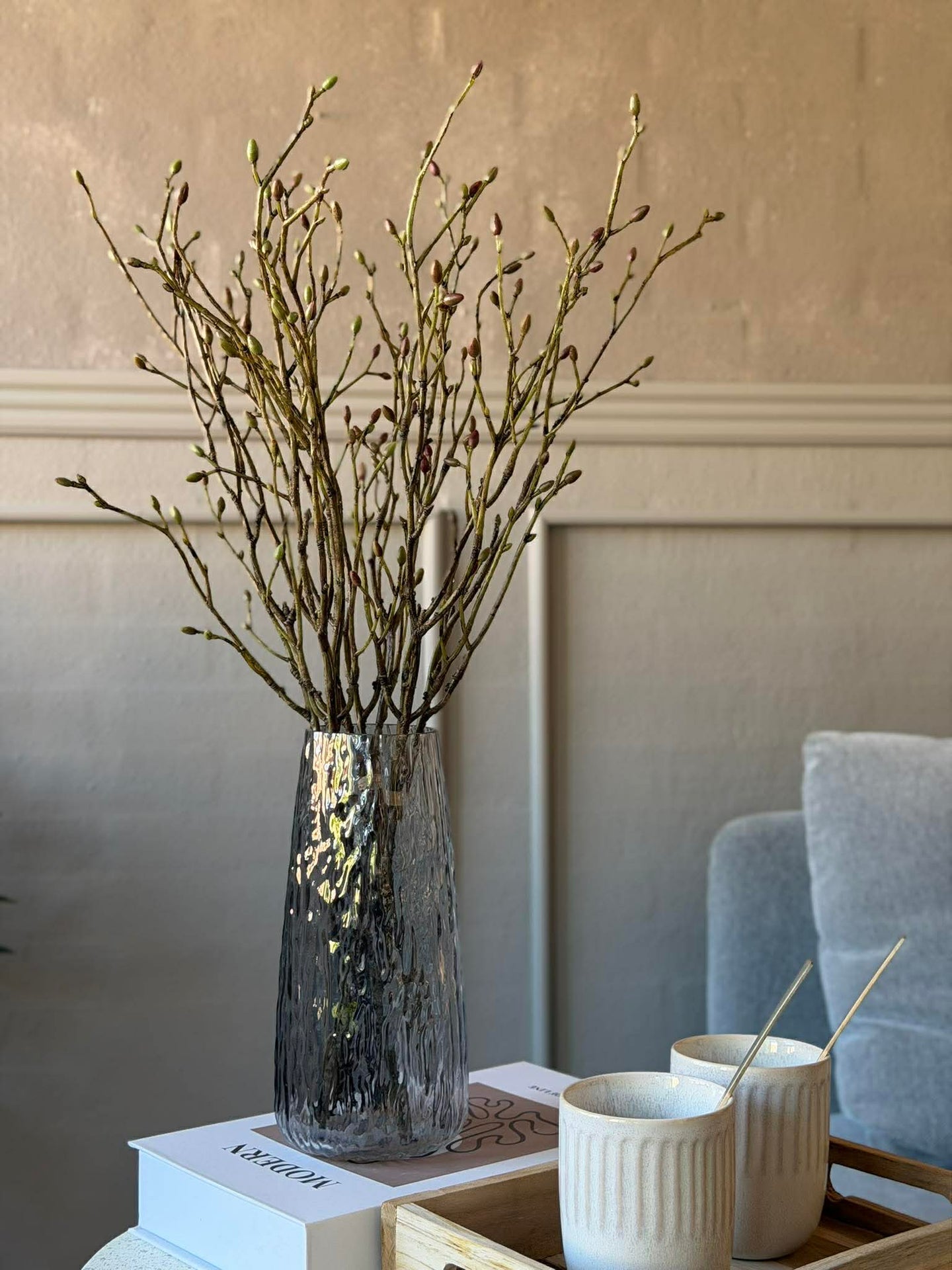 Zweig mit Knospen - Bund mit 3 Zweigen
