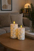 LED-Blockkerzen TWINKLE Citrus - Set mit 2 Stk