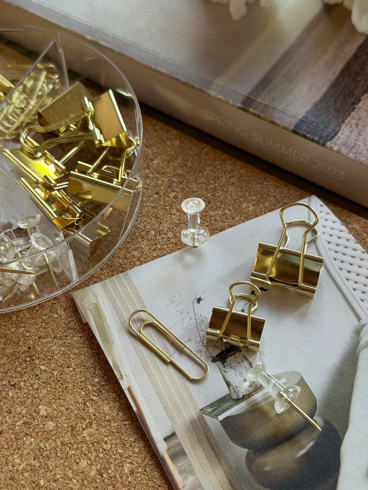 Büro-Set Gold