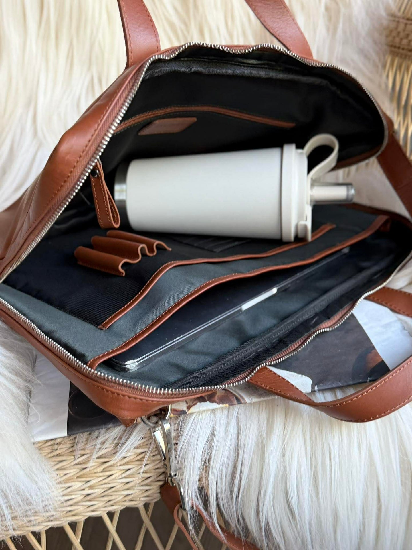 Laptoptasche - LUND New Cognac