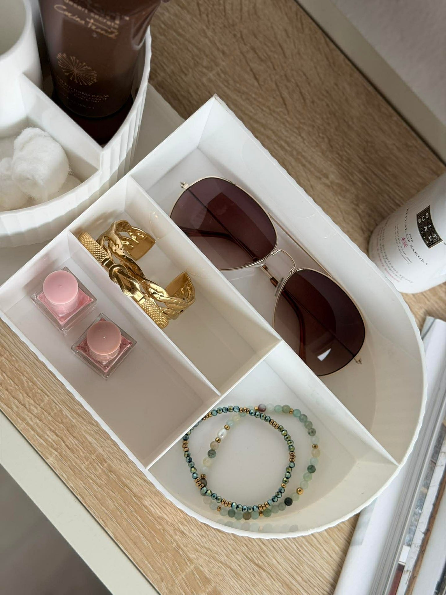 Makeup-Organizer 9 Fächer mit Drehfunktion