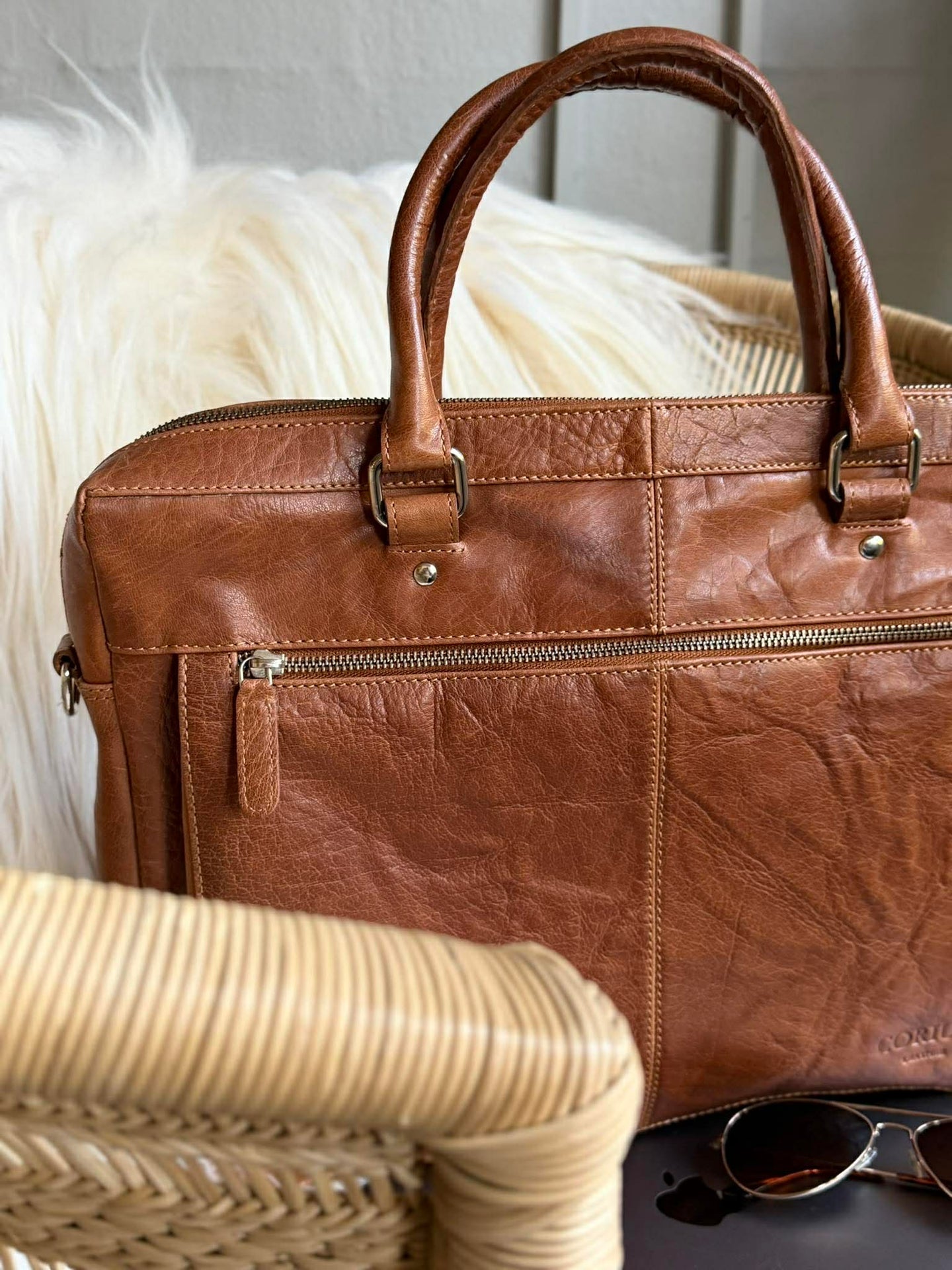 Laptop / Arbeitstasche - New Maisy Cognac
