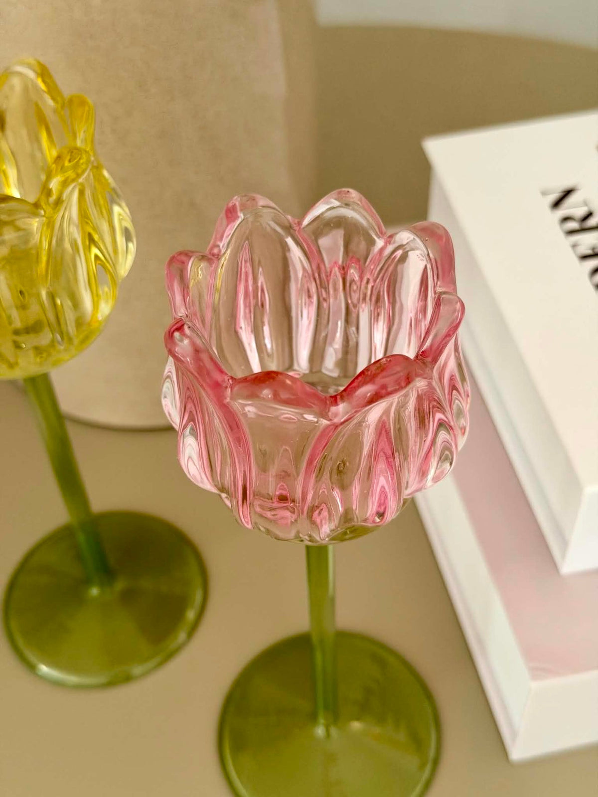 Kerzenhalter Tulpe - Rosa