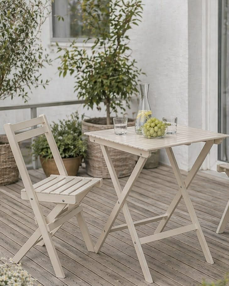 Café-Set - Sand-Akazie