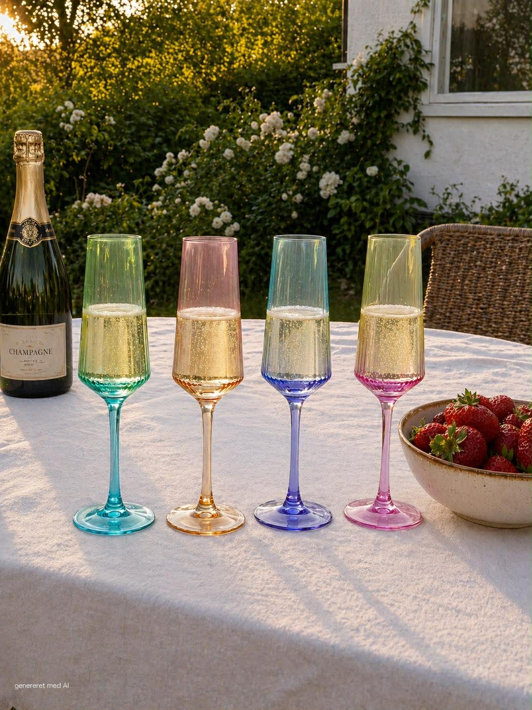 Champagnerglas Aurora - Color MIX