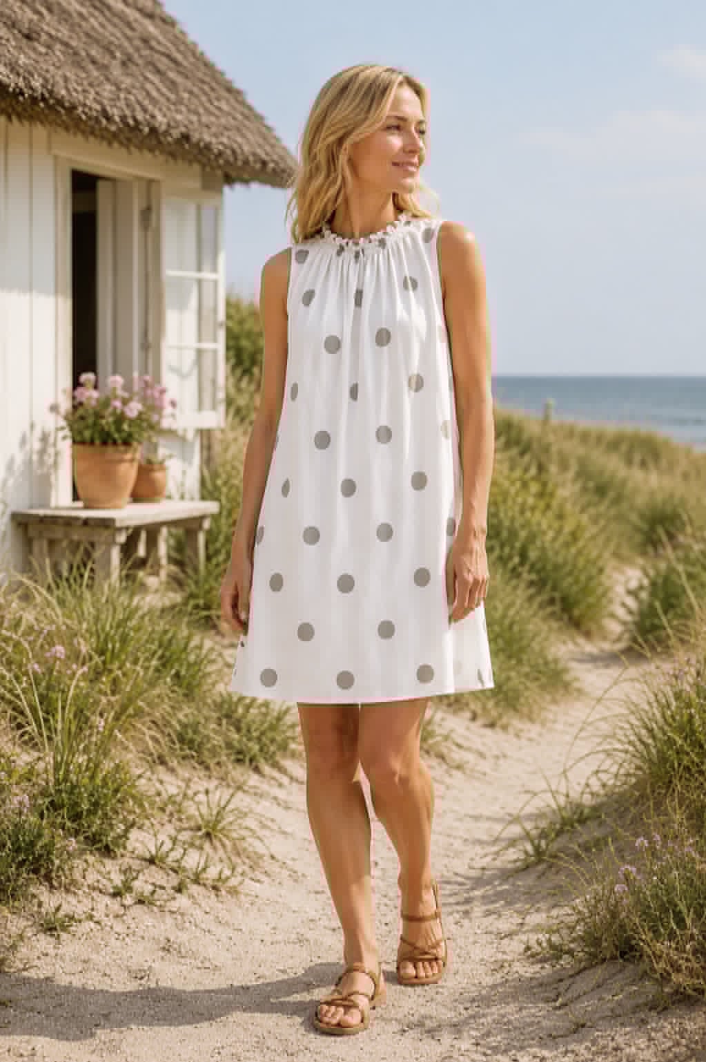 Kleid Luppa beige