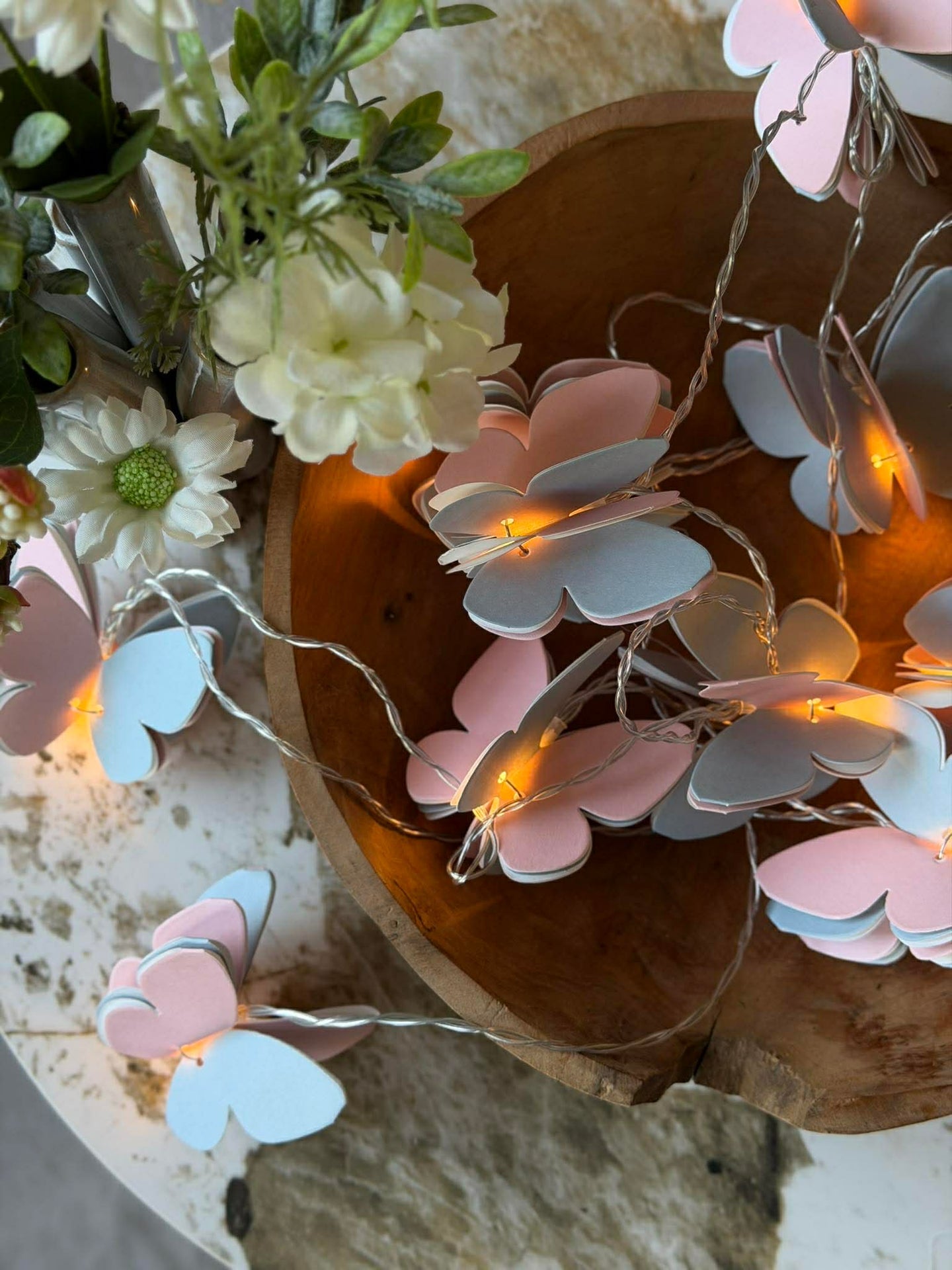 LED-Lichterkette - Schmetterlinge