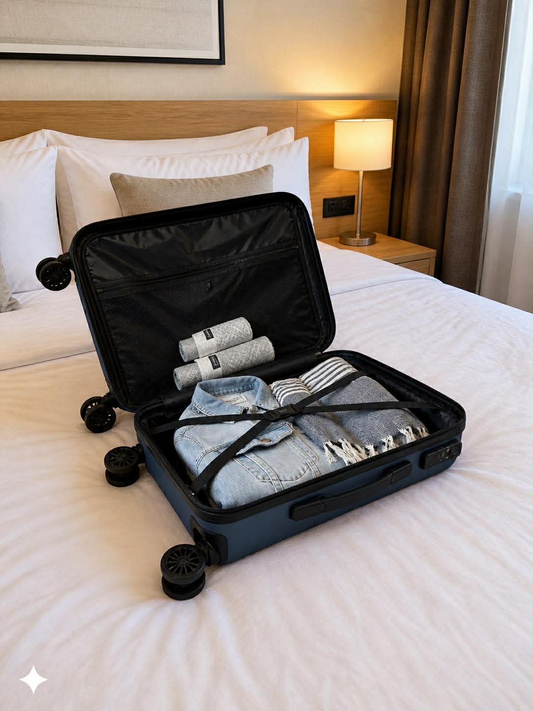 Koffer Trolley - Dunkelblau