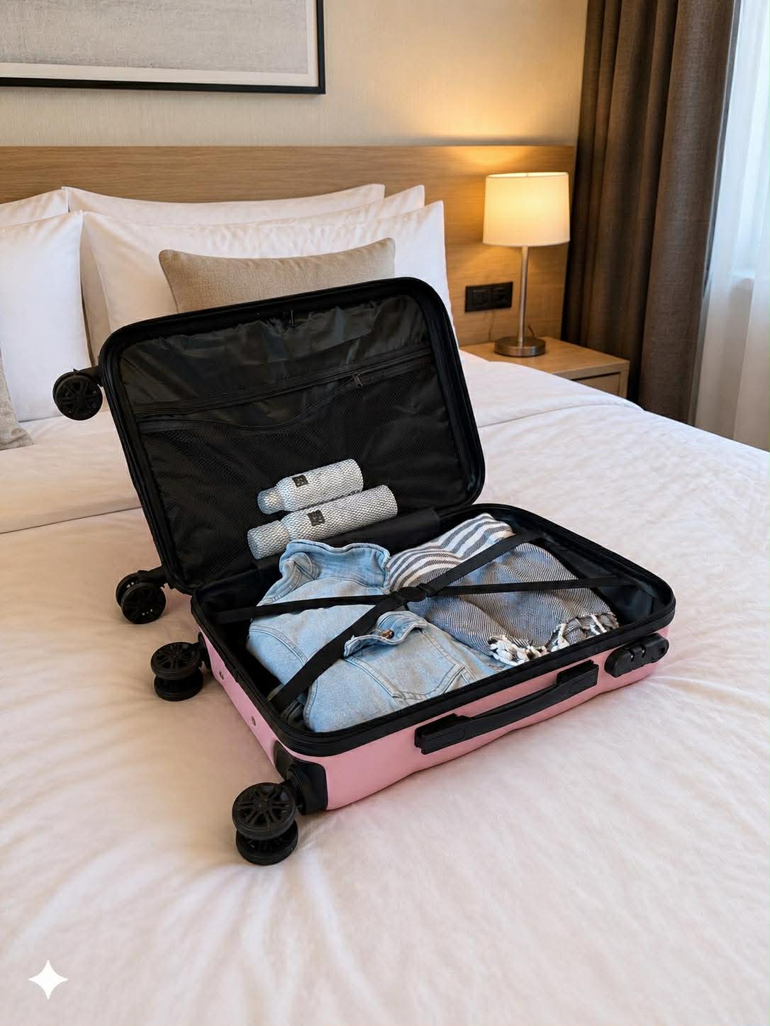 Koffer-Trolley - Rosa