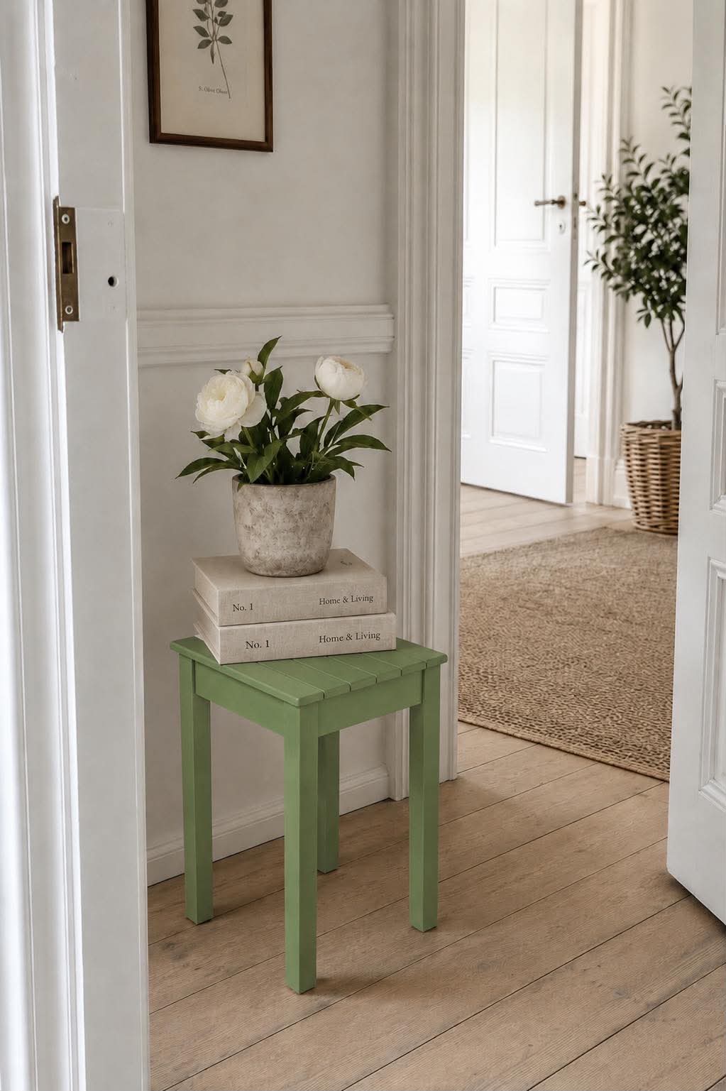 Hocker Oliv - für innen / außen