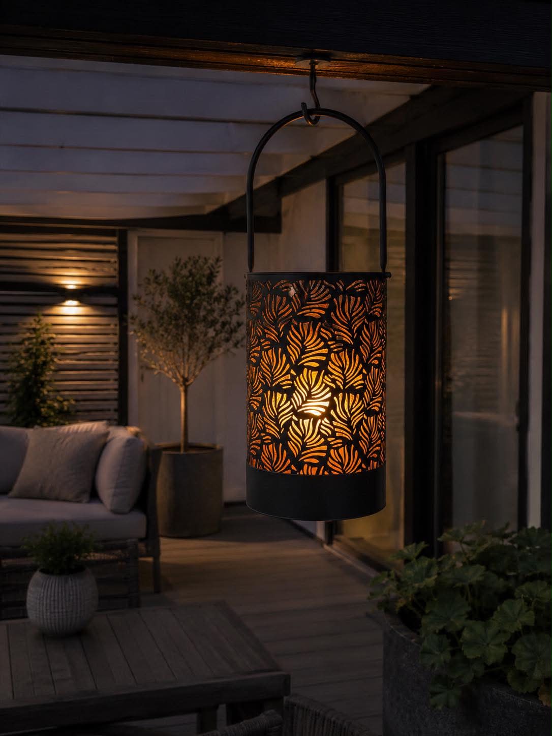 Laterne Flower Cut Solar