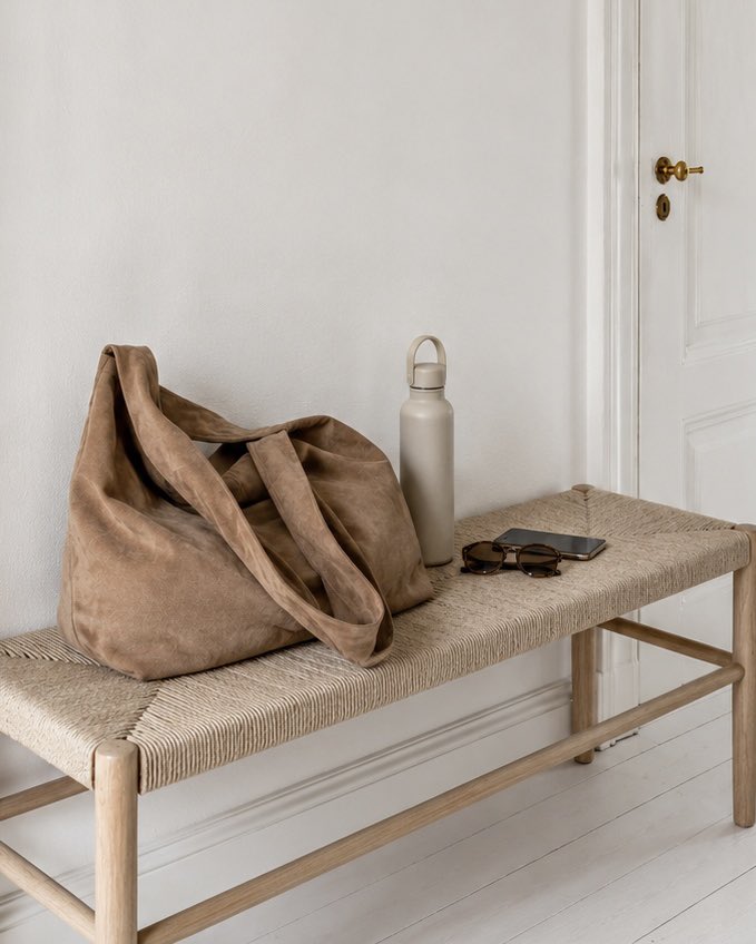 Shopper Wildleder - Nude Brown