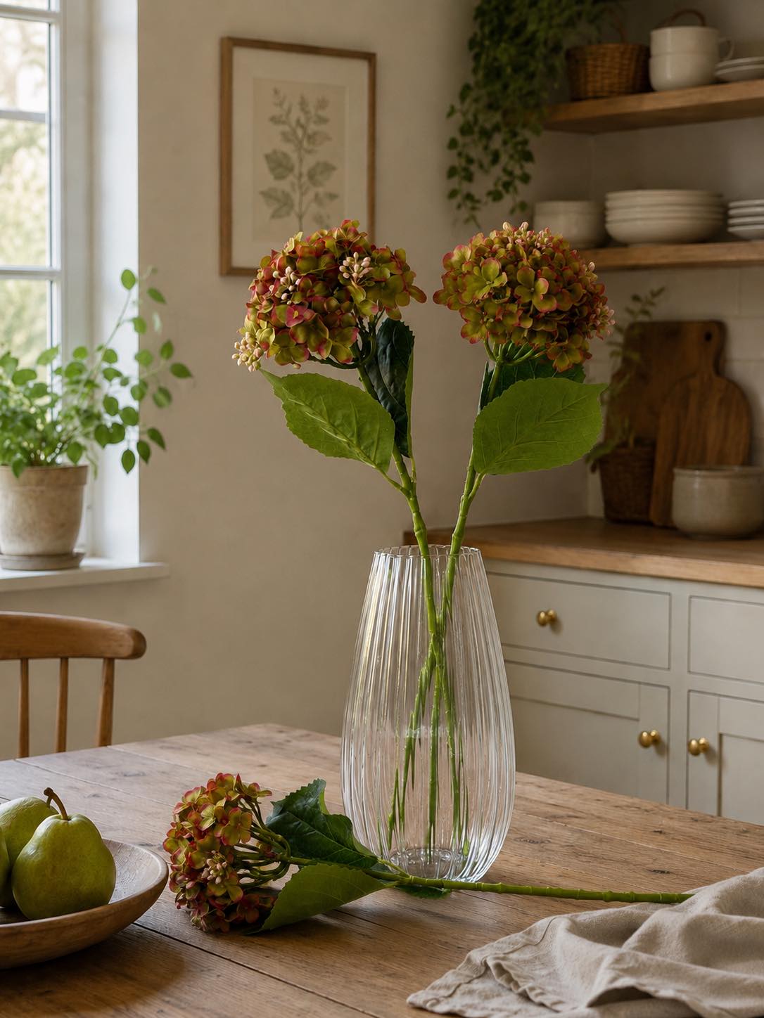 Hortensie grün - 48 cm