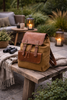 Rucksack aus Canvas und Leder