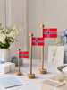 Norsk Flag wood - Mehrere Größen