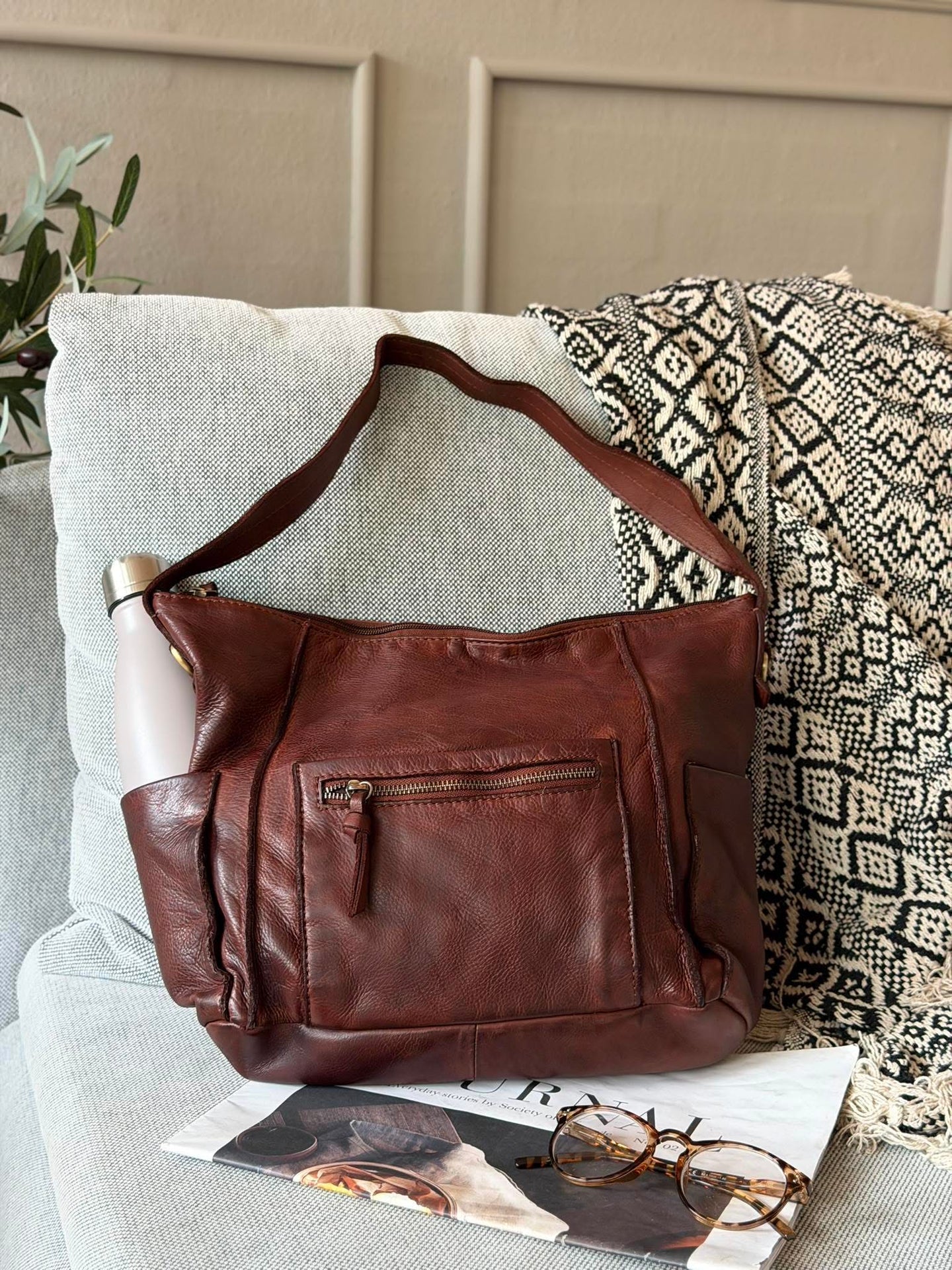 Crossbody Raw Boheme XL – Braun