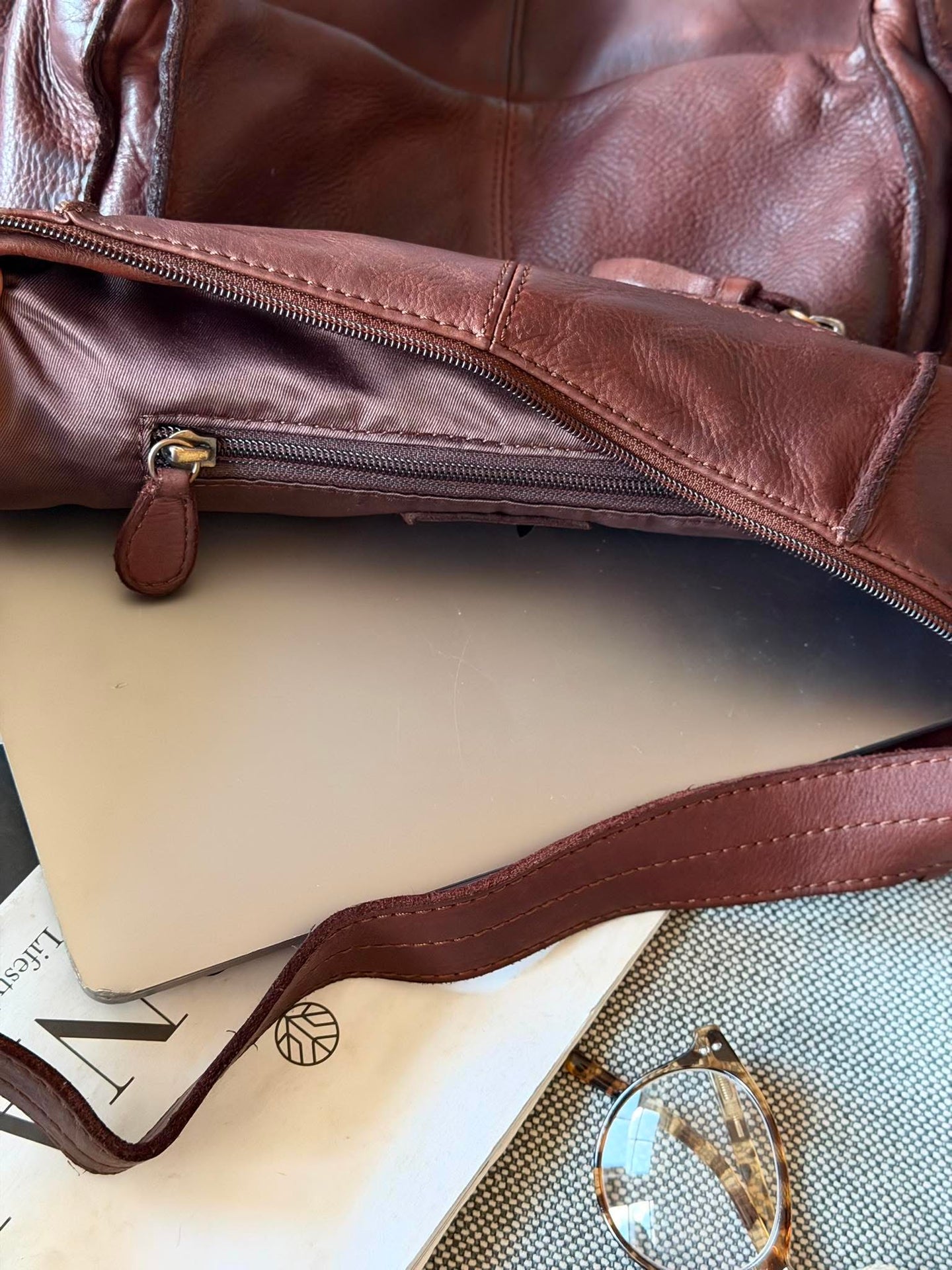 Crossbody Raw Boheme XL – Braun