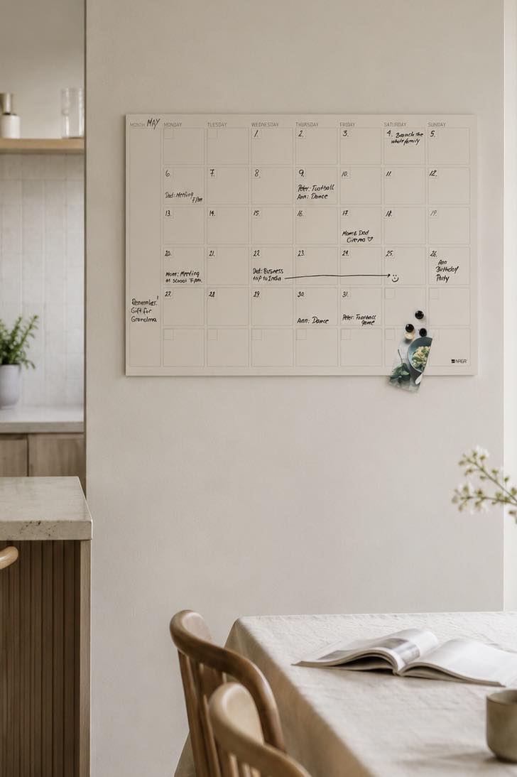 Magnettafel beige - Monatsplaner