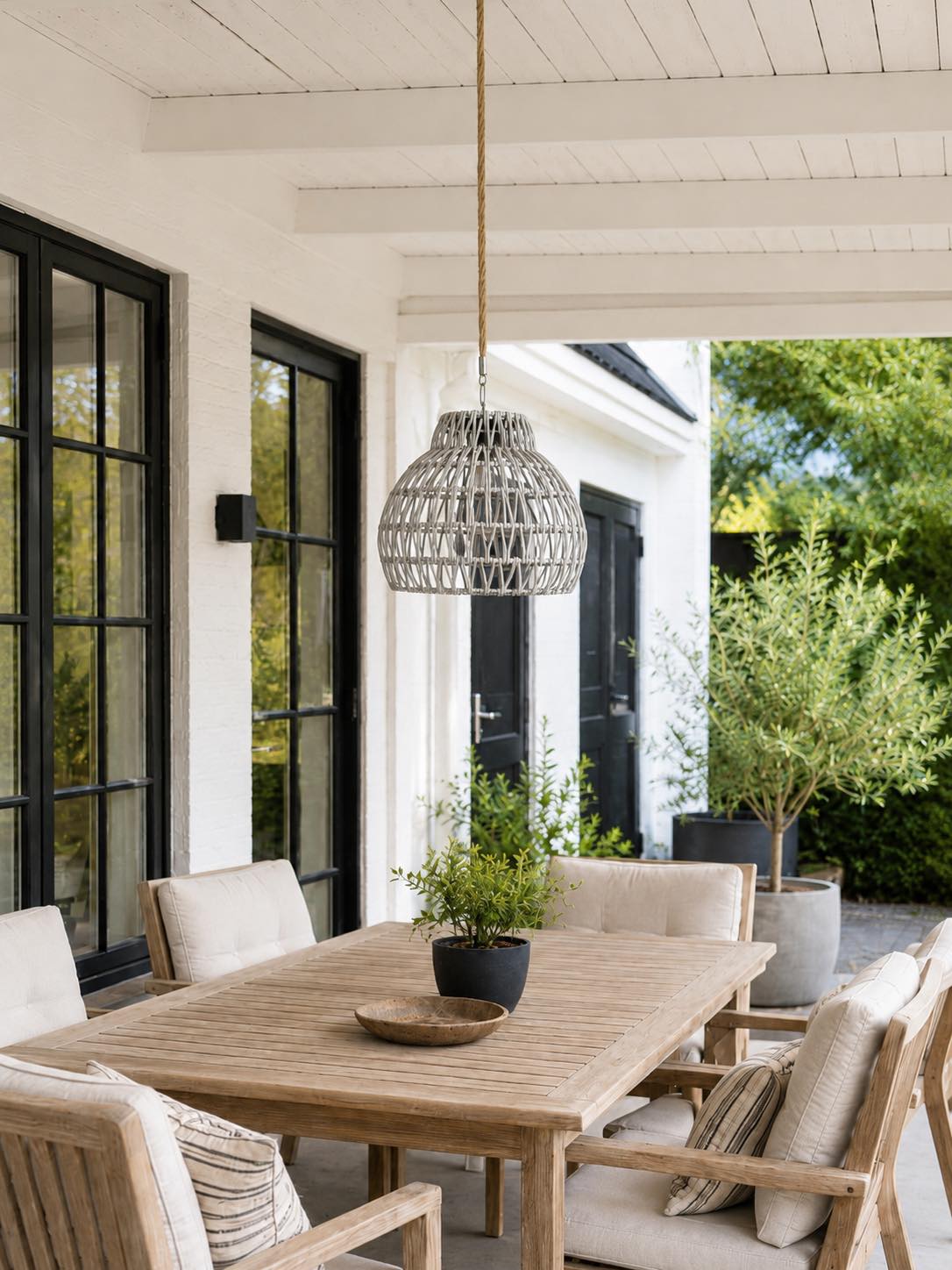 Lampe für innen und außen - Grau
