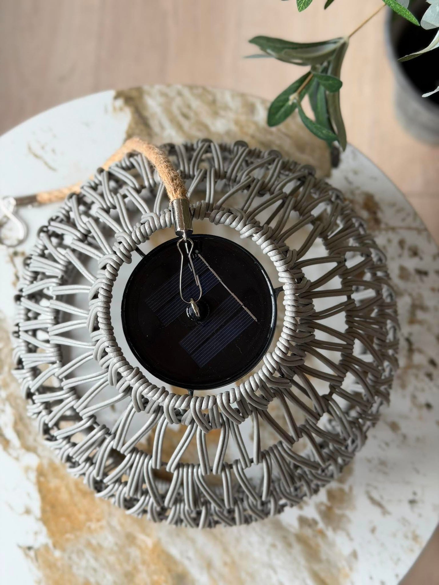 Lampe für innen und außen - Grau
