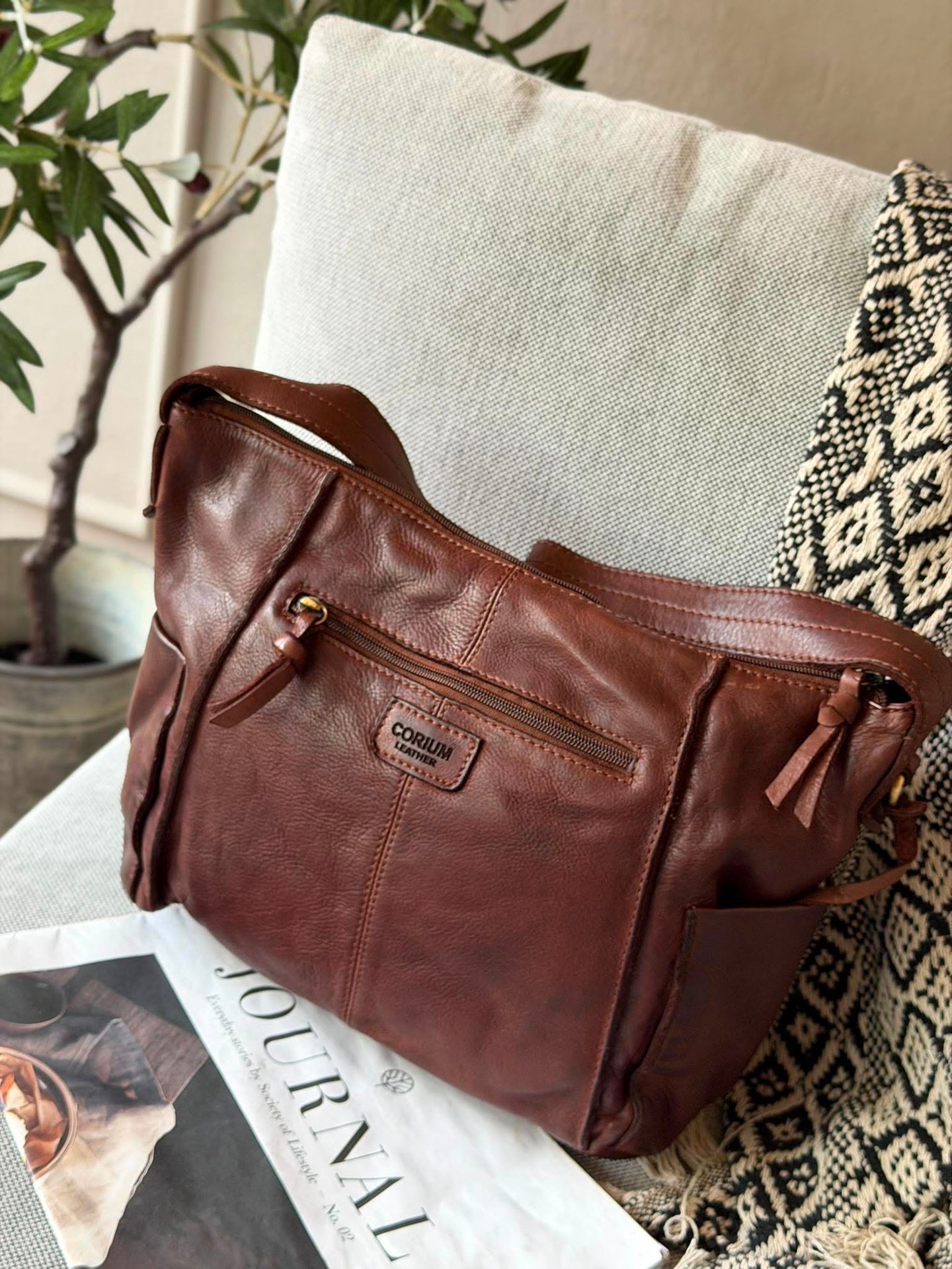 Crossbody Raw Boheme XL – Braun