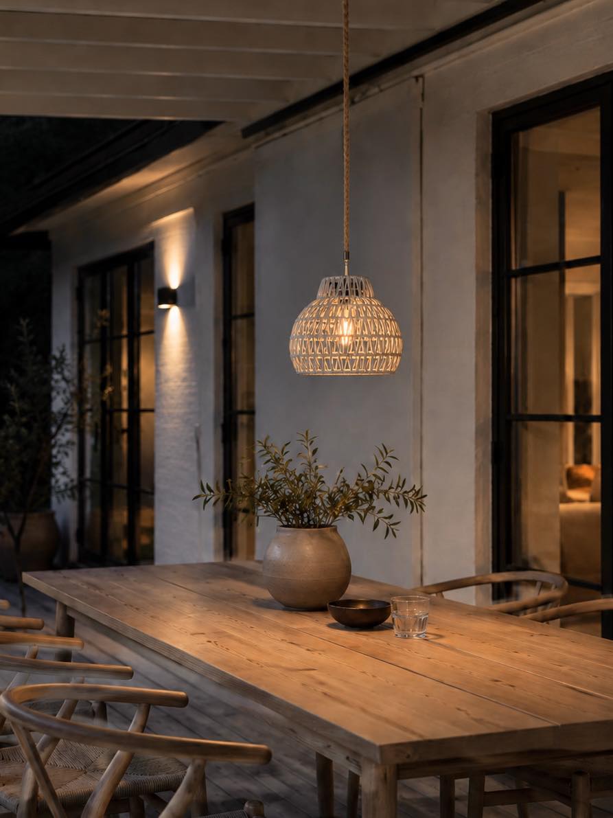 Lampe für innen und außen - Grau