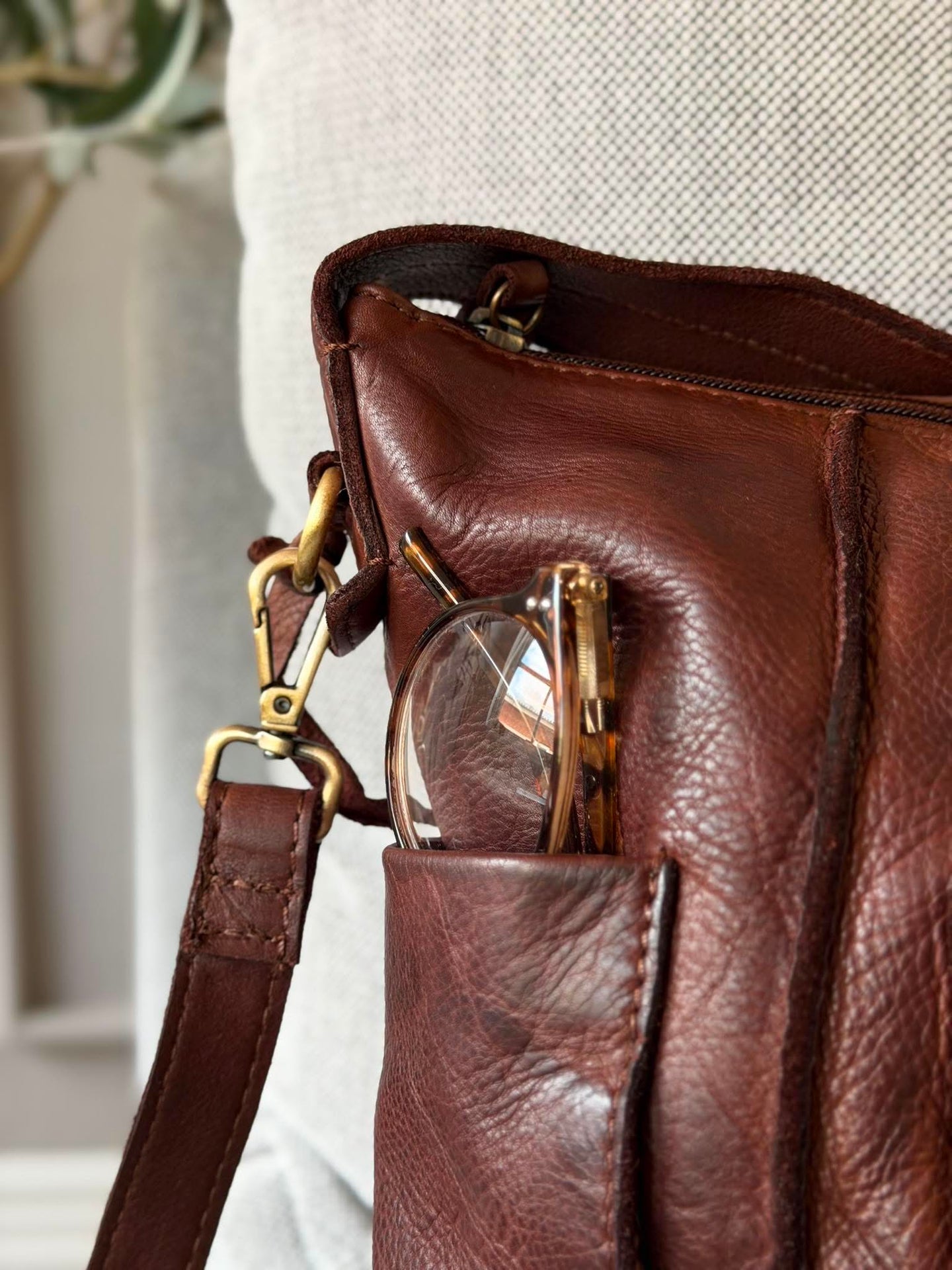 Crossbody Raw Boheme XL – Braun
