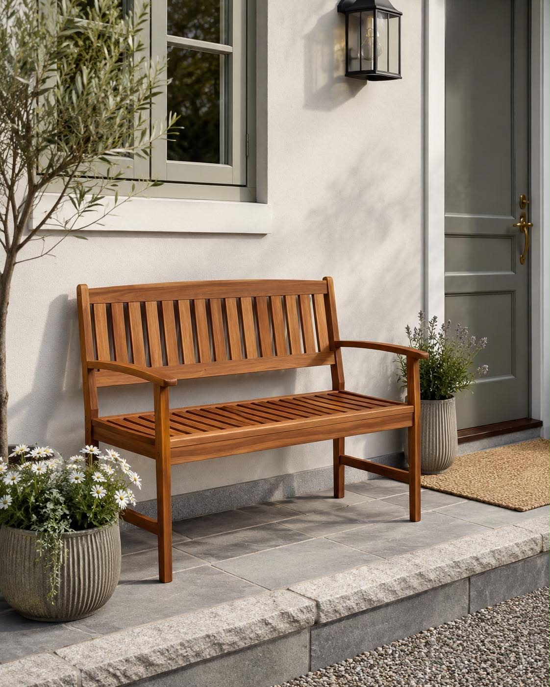Gartenbank aus Akazie