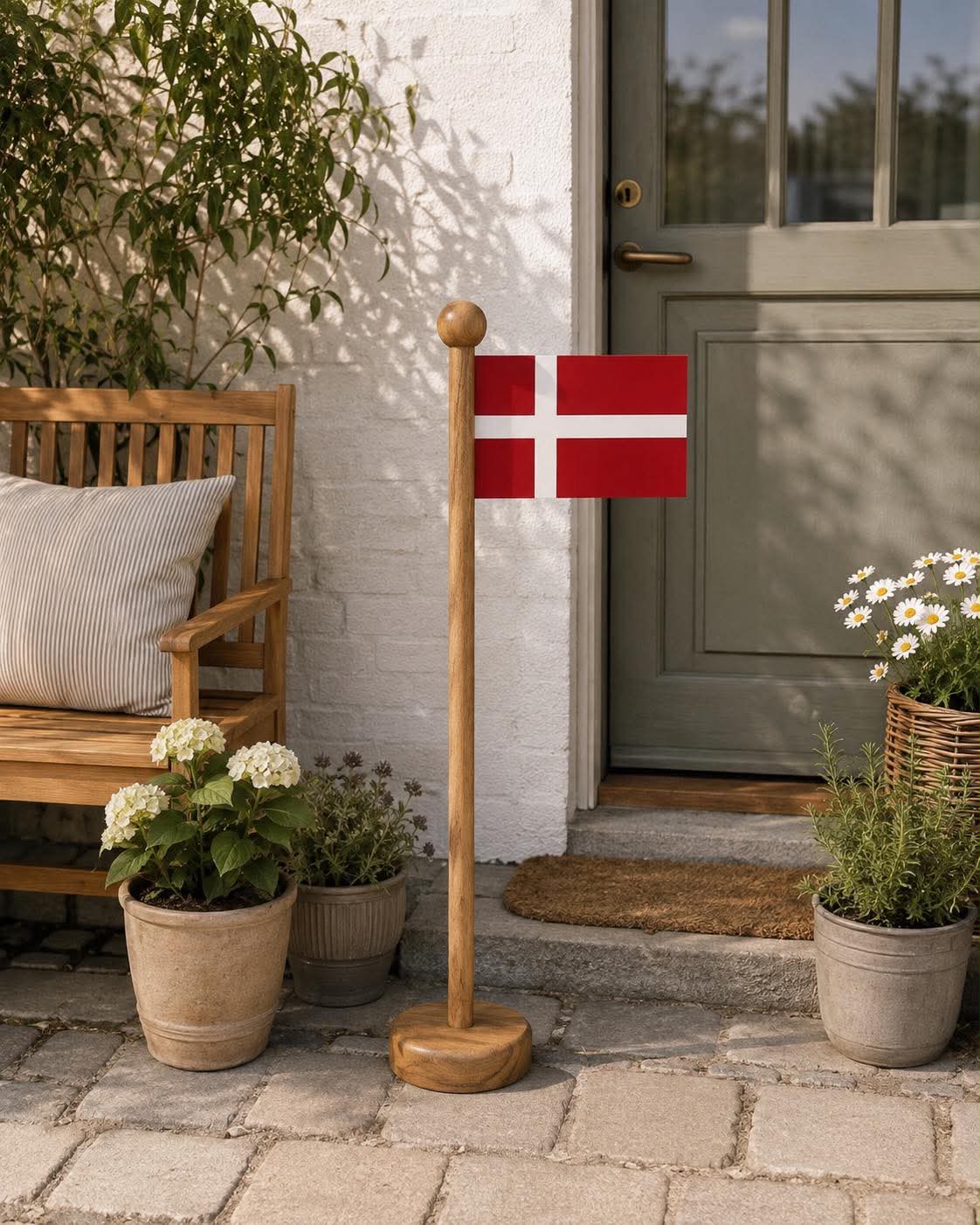 Flagge Dannebrog - Holz 100 cm