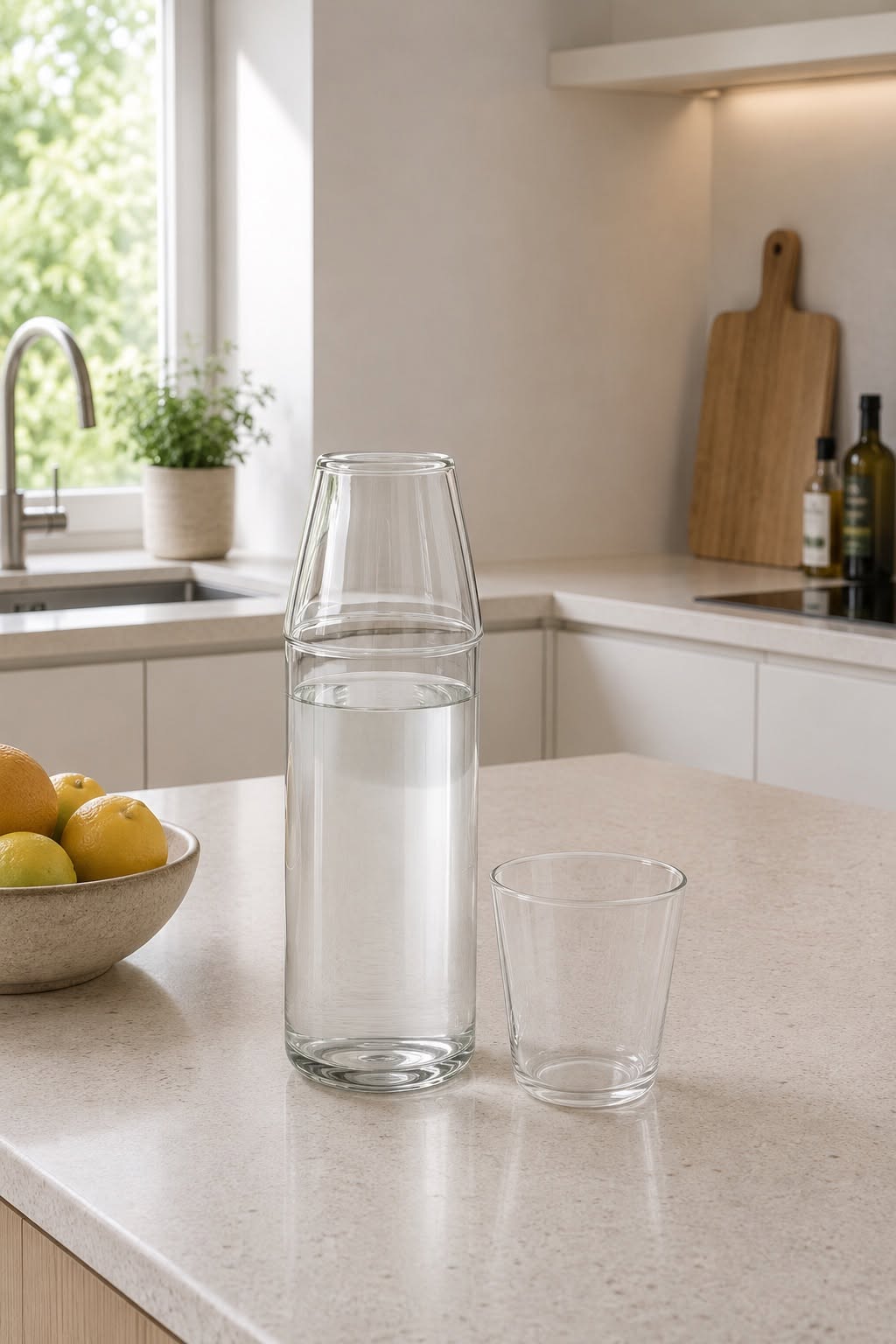 Nine Milk Glas + Karaffe - Klar