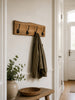 Garderobenleiste Teak mit 4 Haken