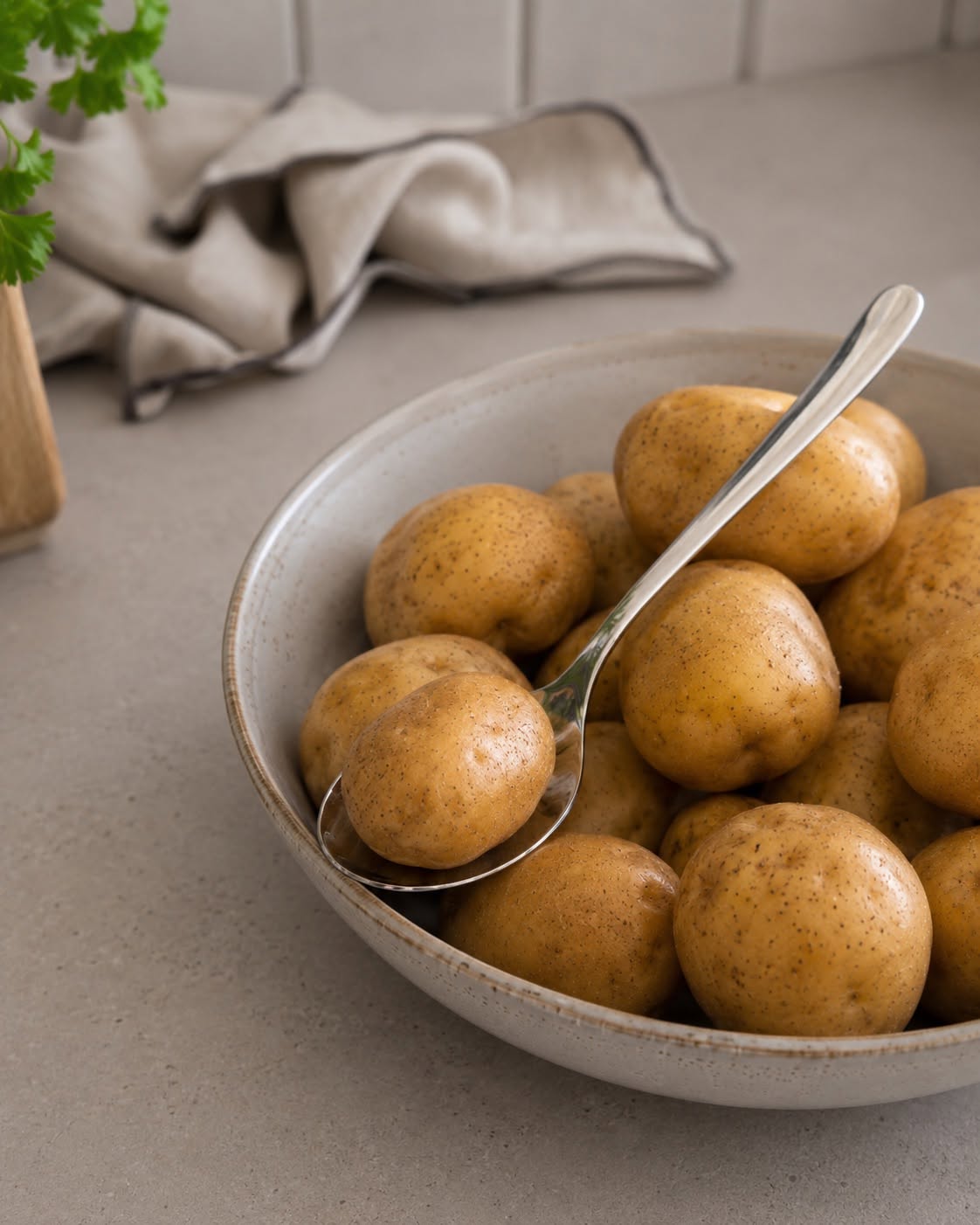 Kartoffellöffel aus Edelstahl