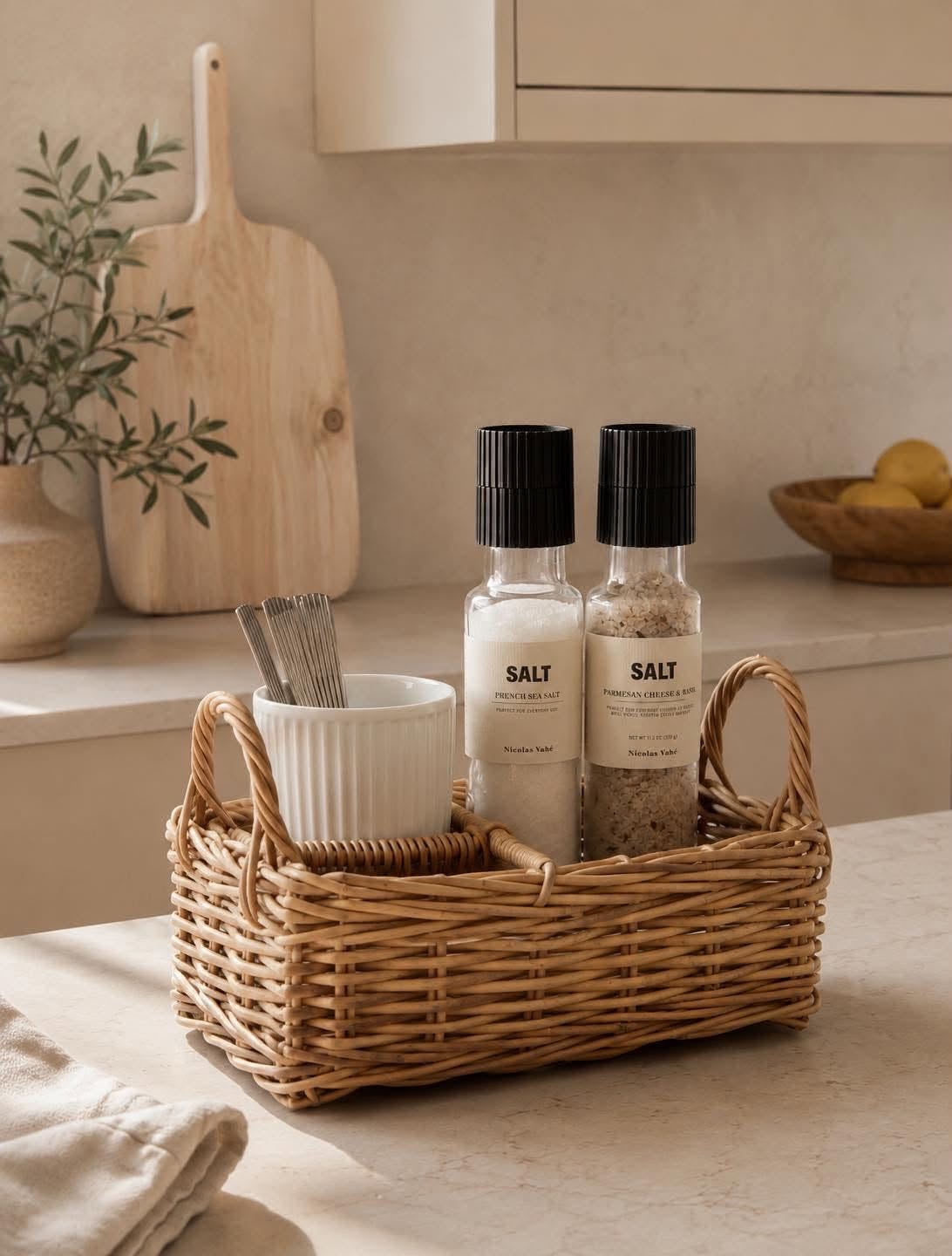Schale mit Fächern - Natur