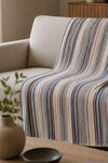 Plaid Multi gestreift Pastell