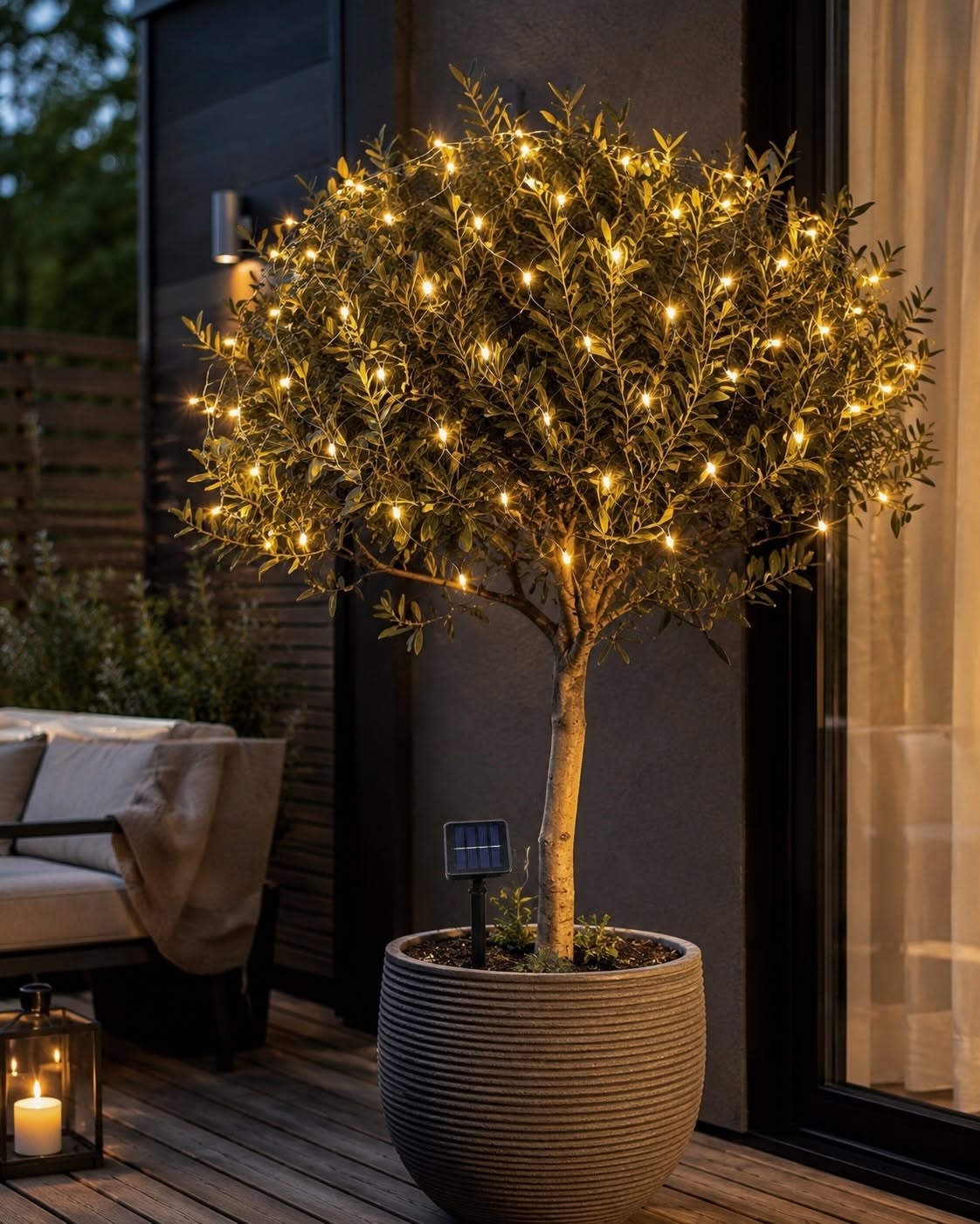 Solar-Lichternetz mit 60 LEDs