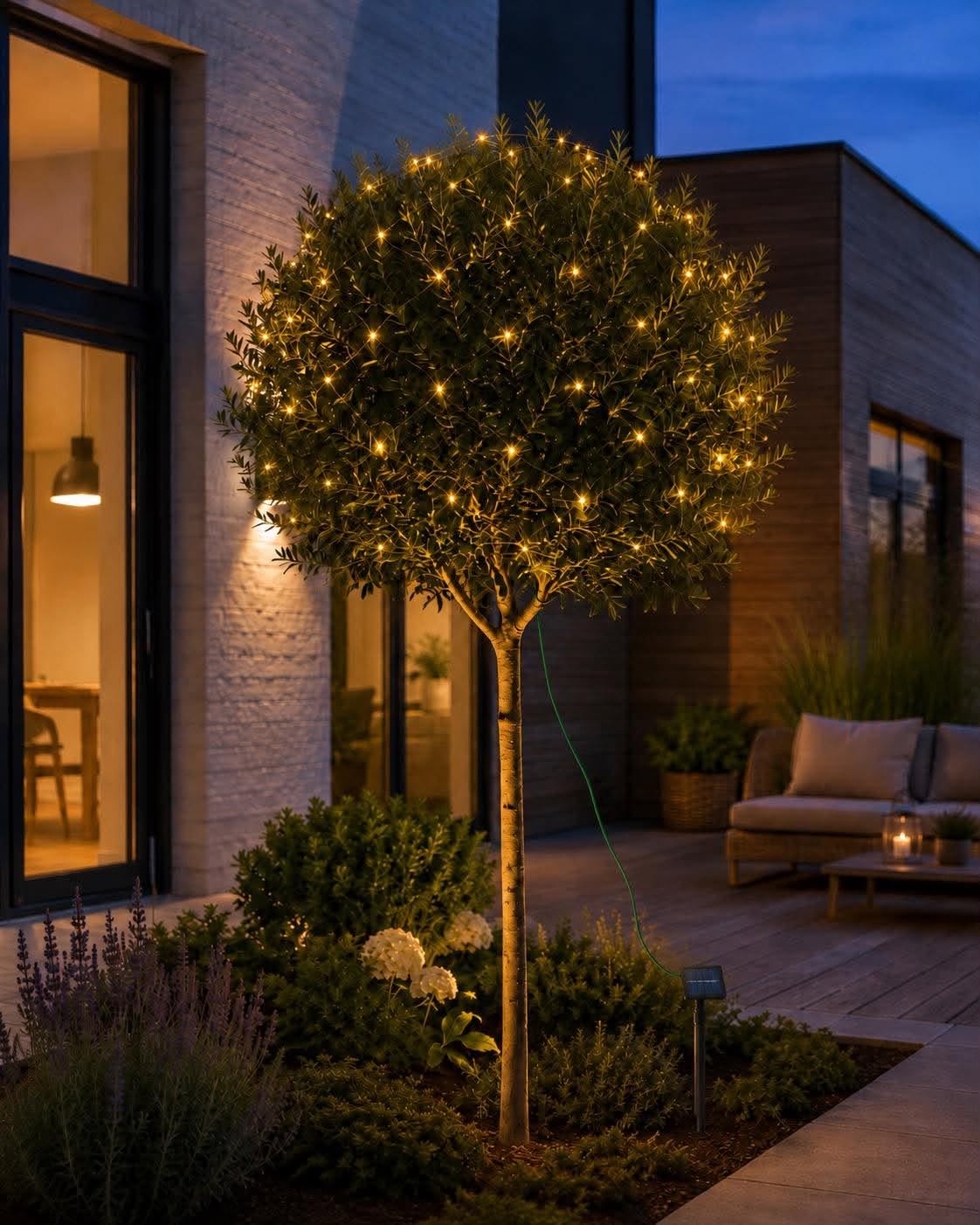 Solar-Lichternetz mit 60 LEDs