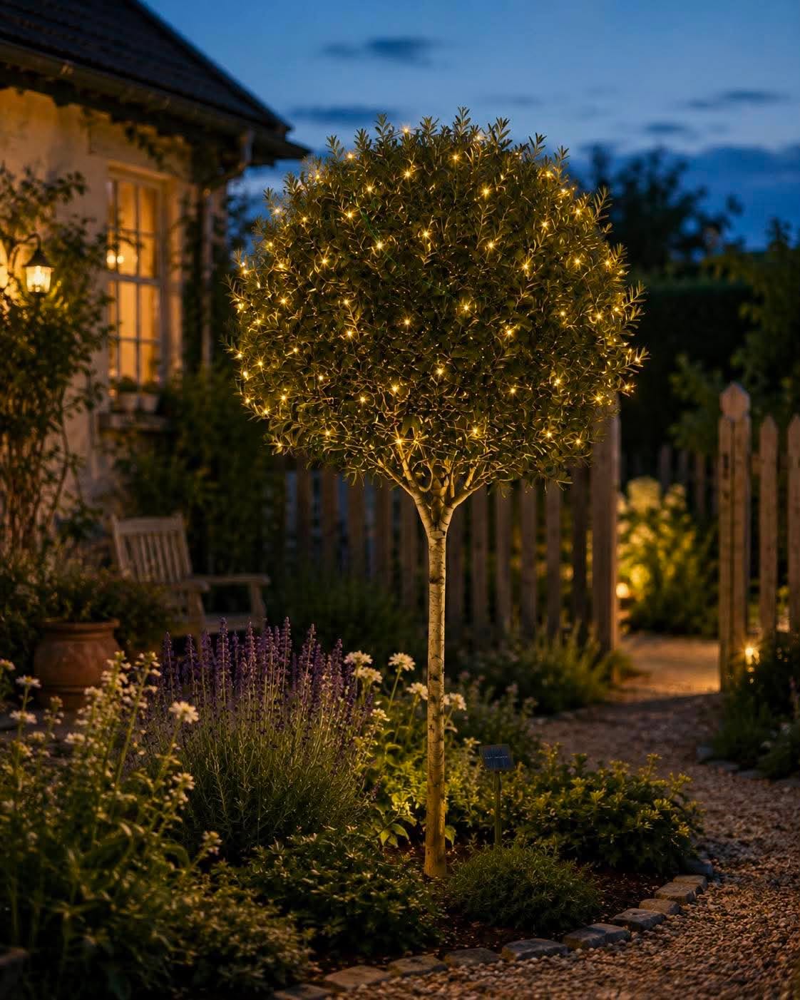 Solar-Lichternetz mit 60 LEDs