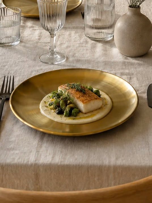 Teller Golden – Rostfreier Stahl