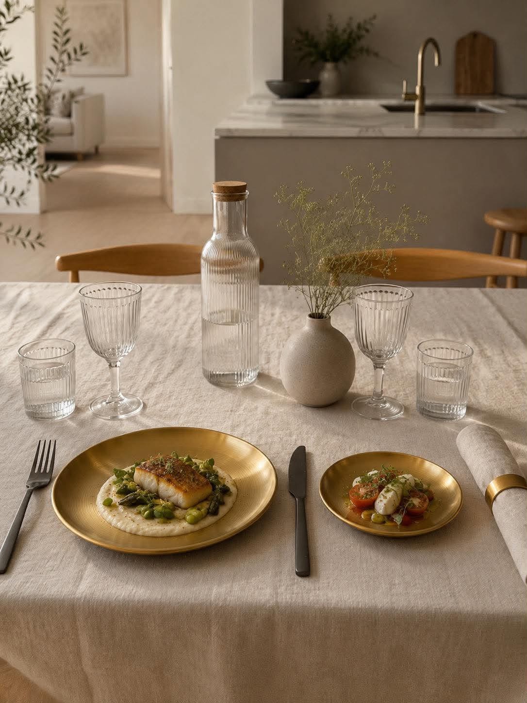 Teller Golden – Rostfreier Stahl