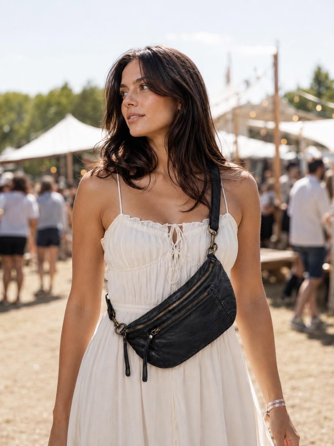 Bumbag Washed cow - Black