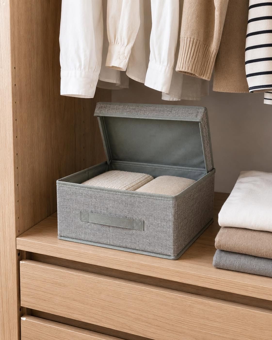 Aufbewahrungsbox Minna - Grau