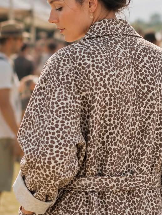 Jacke Canvas Leopard
