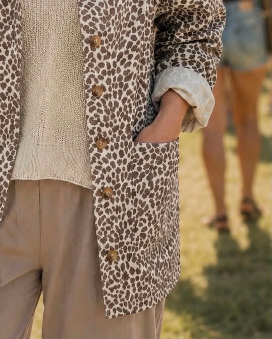 Jacke Canvas Leopard