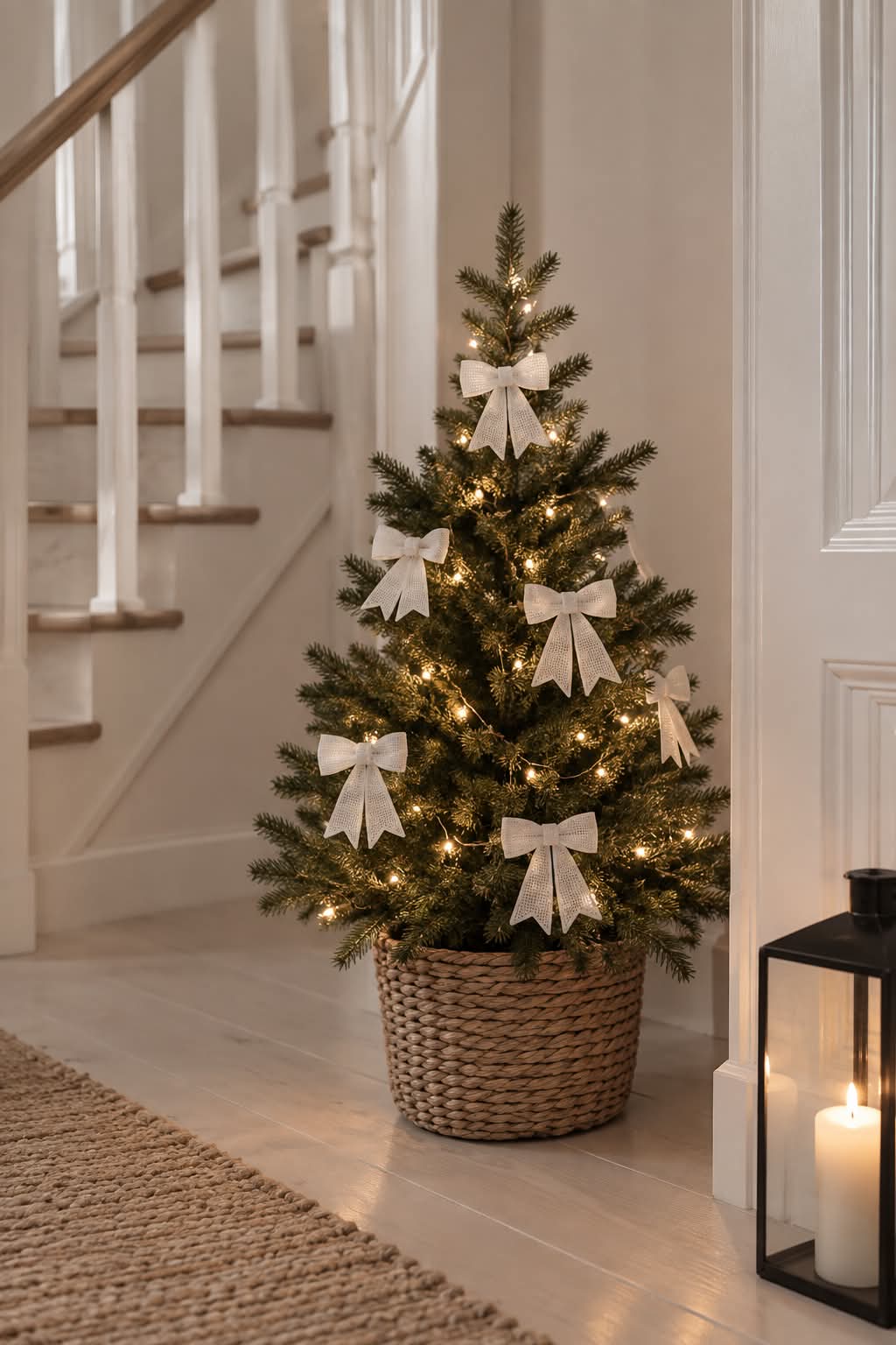 Schleife Glitter - White